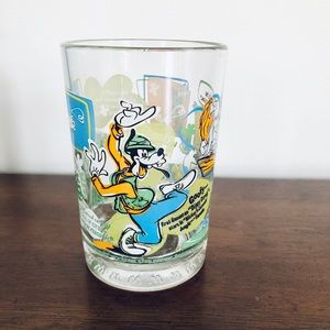 NWOT Vintage Disney Characters Drinking Glass